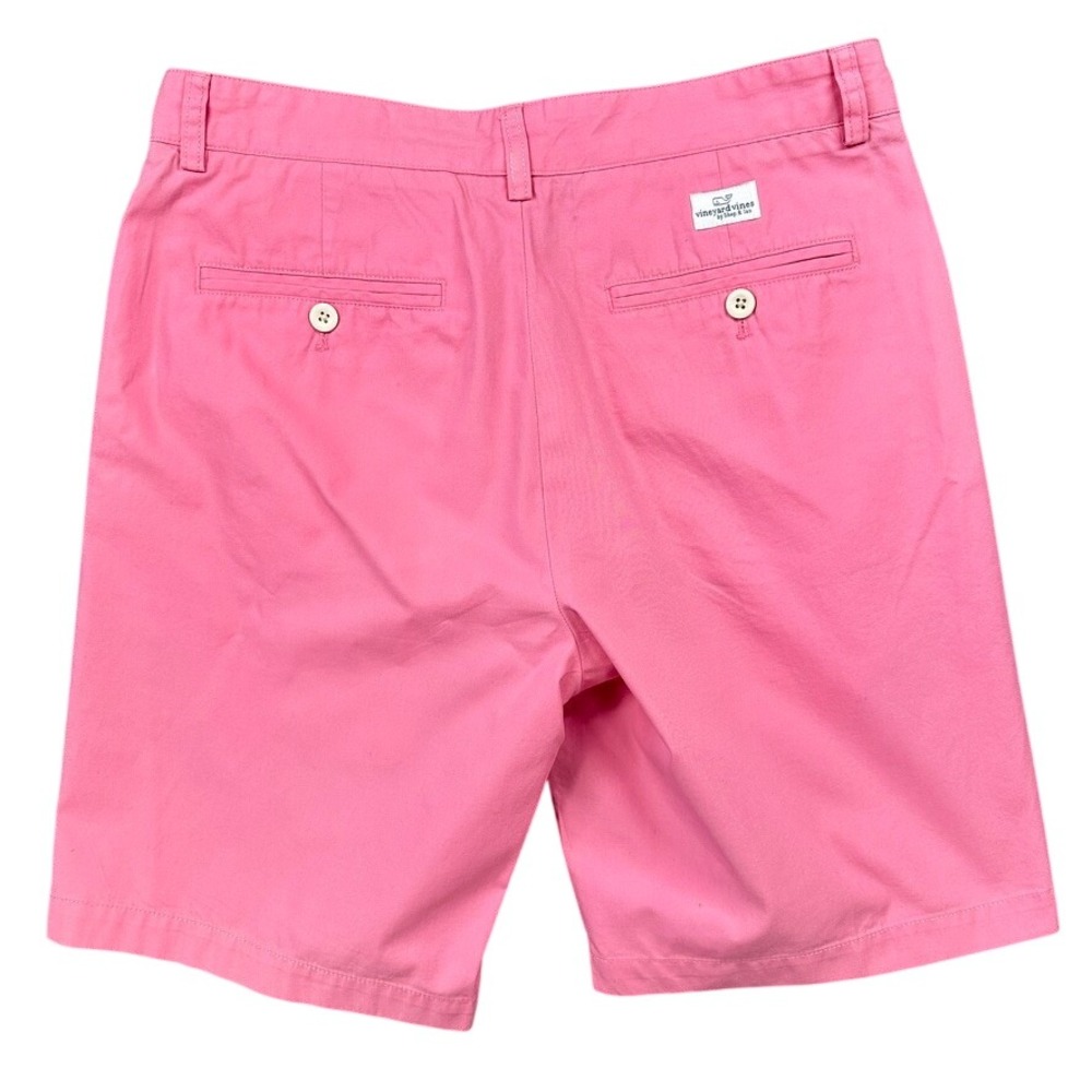 Vineyard Vines Chino Shorts Mens 30 Pink Breaker Cotton Flat Front 1H0213 - Picture 4 of 11